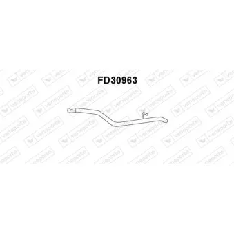Tuyau d'échappement VENEPORTE FD30963