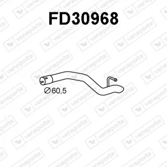Tuyau d'échappement VENEPORTE FD30968