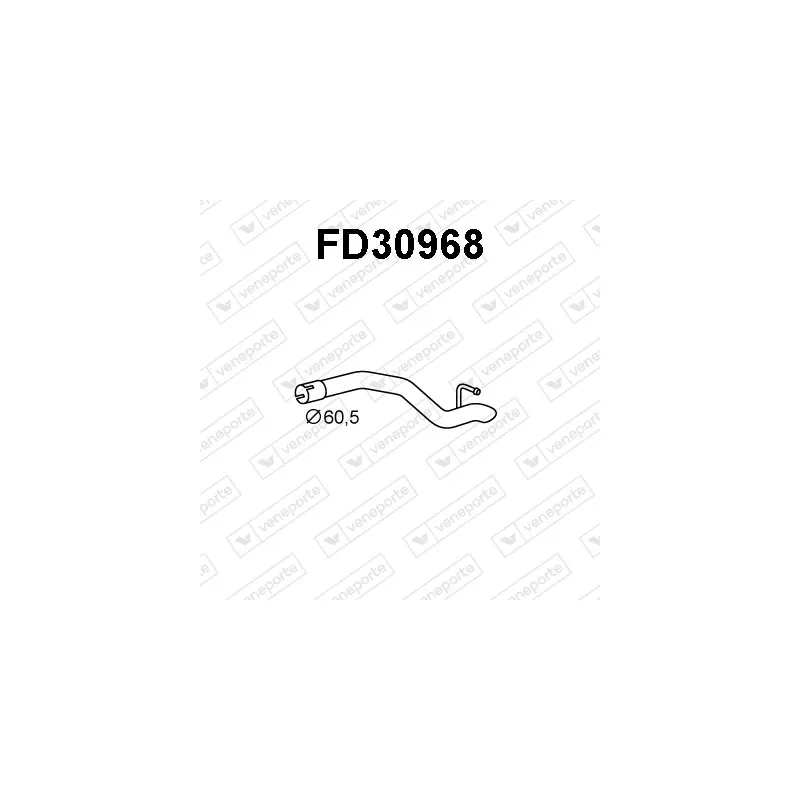 Tuyau d'échappement VENEPORTE FD30968