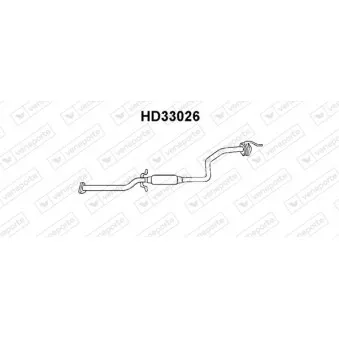 Silencieux central VENEPORTE HD33026