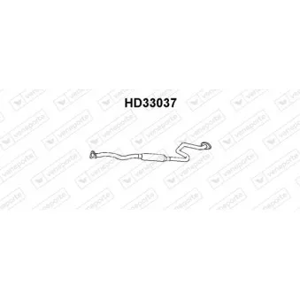 Silencieux central VENEPORTE HD33037