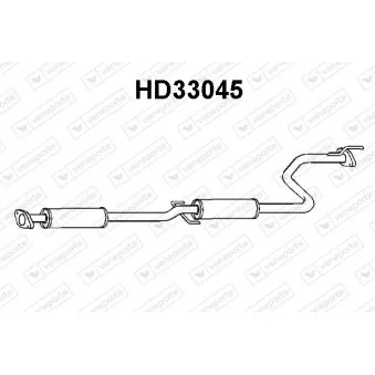 Silencieux central VENEPORTE HD33045