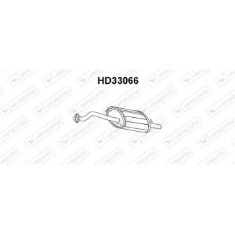 Silencieux arrière VENEPORTE