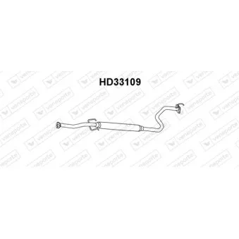 Silencieux central VENEPORTE HD33109