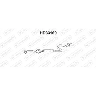 Silencieux arrière VENEPORTE HD33169