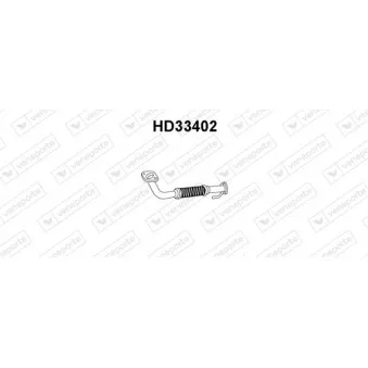 Tuyau d'échappement VENEPORTE HD33402