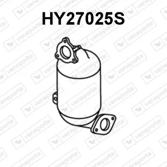 Filtre à particules / à suie, échappement VENEPORTE HY27025S