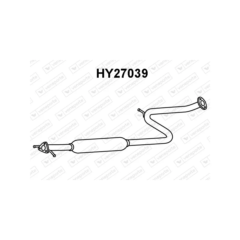 Silencieux avant VENEPORTE HY27039