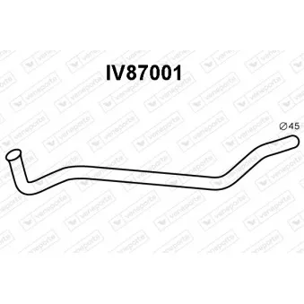 Tuyau d'échappement VENEPORTE IV87001