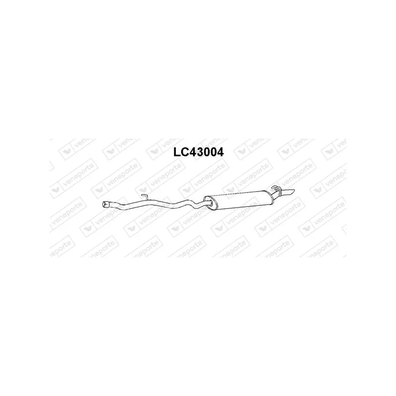 Silencieux arrière VENEPORTE LC43004