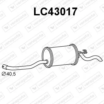 Silencieux arrière VENEPORTE LC43017
