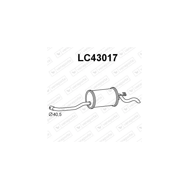 Silencieux arrière VENEPORTE LC43017