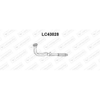 Tuyau d'échappement VENEPORTE LC43028