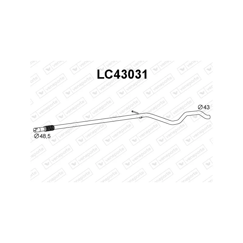Tuyau d'échappement VENEPORTE LC43031