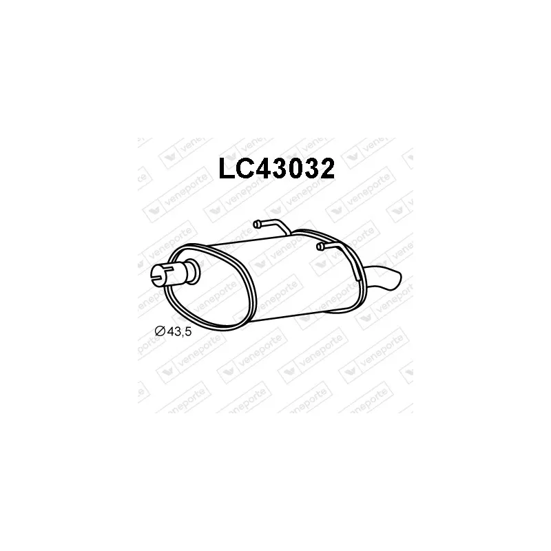 Silencieux arrière VENEPORTE LC43032