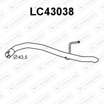 Tuyau d'échappement VENEPORTE LC43038
