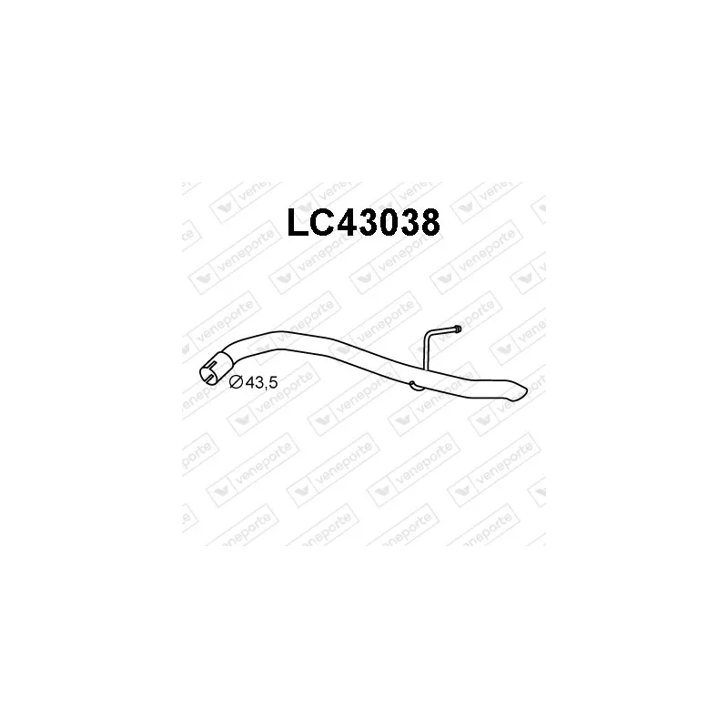 Tuyau d'échappement VENEPORTE LC43038