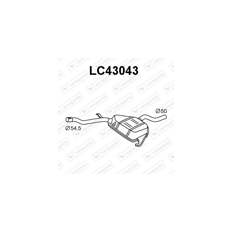 Silencieux central VENEPORTE LC43043
