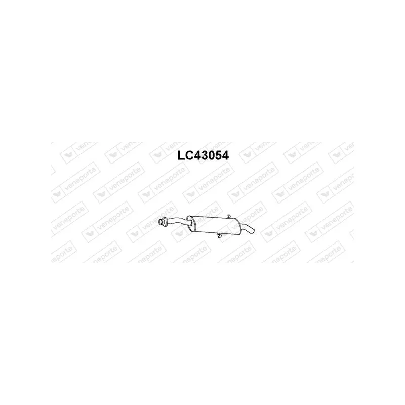 Silencieux arrière VENEPORTE LC43054