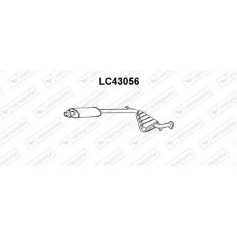 Silencieux central VENEPORTE LC43056