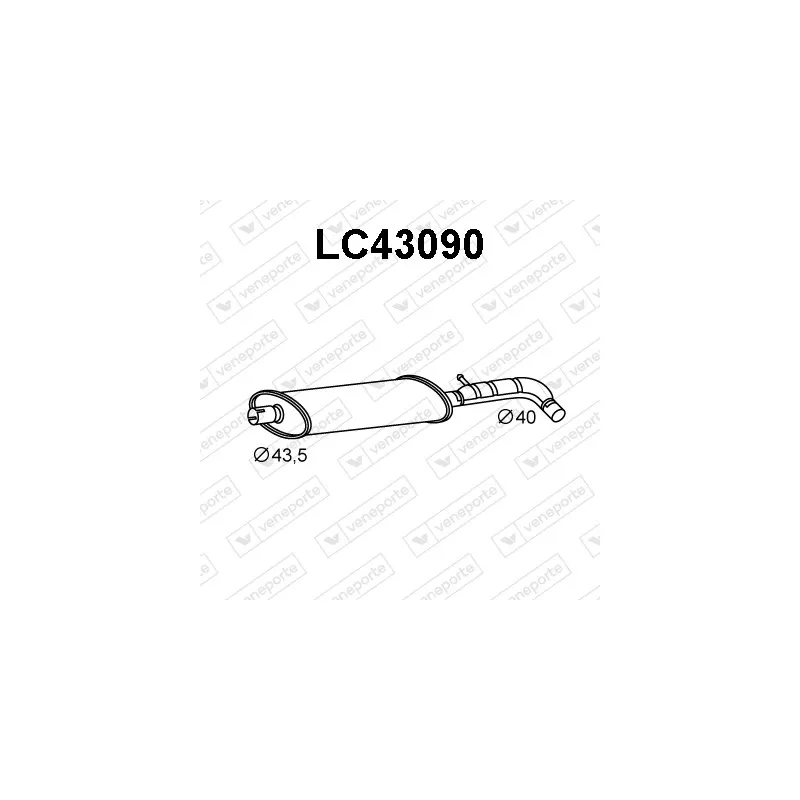 Silencieux central VENEPORTE LC43090