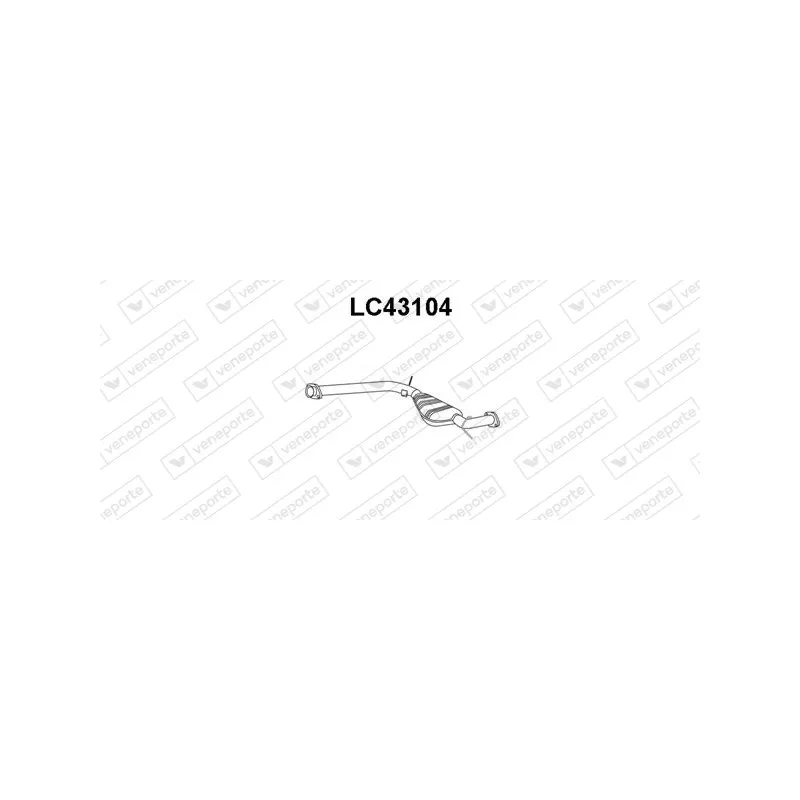 Silencieux central VENEPORTE LC43104