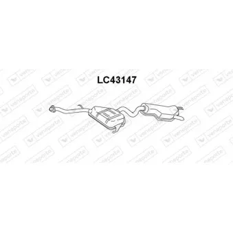 Silencieux arrière VENEPORTE