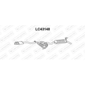 Silencieux arrière VENEPORTE