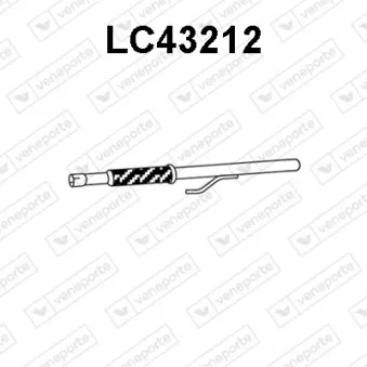 Tuyau d'échappement VENEPORTE LC43212