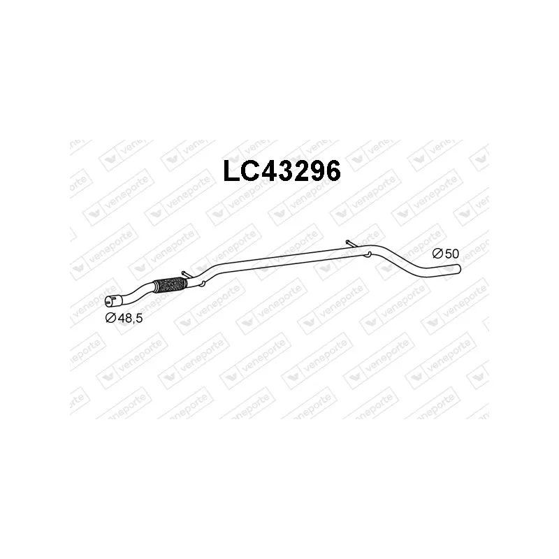 Tuyau d'échappement VENEPORTE LC43296