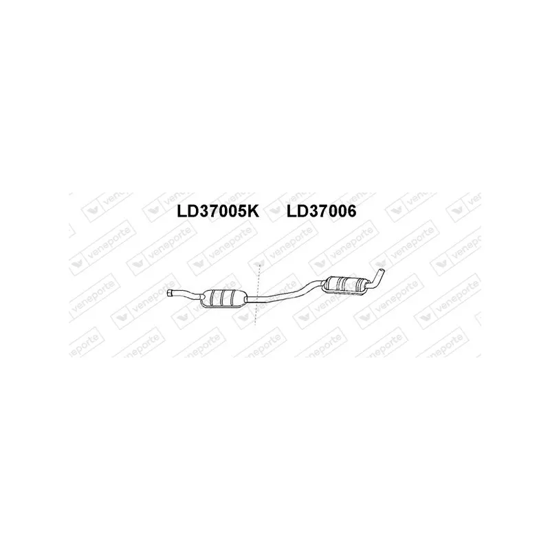 Silencieux central VENEPORTE LD37006