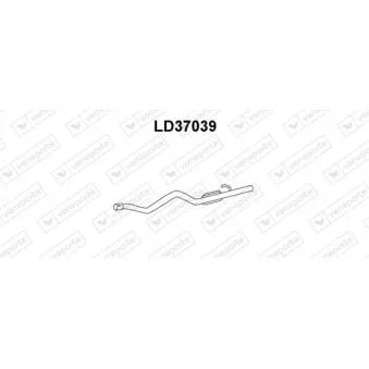 Tuyau d'échappement VENEPORTE LD37039