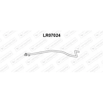 Tuyau d'échappement VENEPORTE LR07024