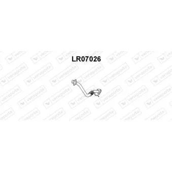 Tuyau d'échappement VENEPORTE LR07026
