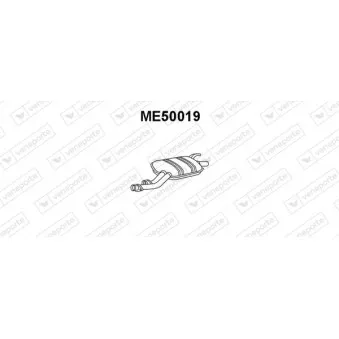 Silencieux central VENEPORTE ME50019