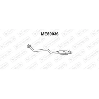 Silencieux avant VENEPORTE ME50036