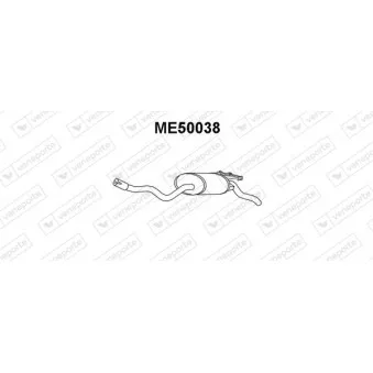 Silencieux arrière VENEPORTE ME50038