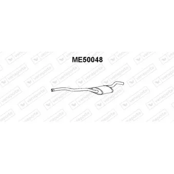 Silencieux central VENEPORTE ME50048