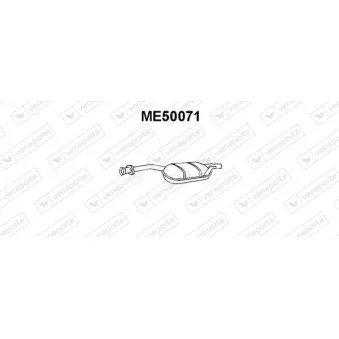 Silencieux central VENEPORTE ME50071