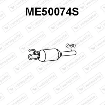 Filtre à particules / à suie, échappement VENEPORTE ME50074S