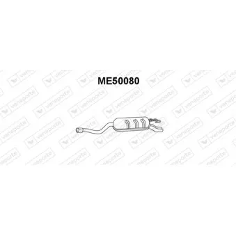 Silencieux arrière VENEPORTE ME50080
