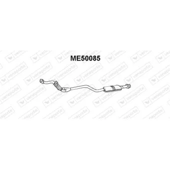 Silencieux avant VENEPORTE ME50085