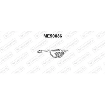 Silencieux central VENEPORTE ME50086