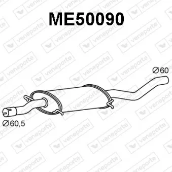 Silencieux avant VENEPORTE ME50090