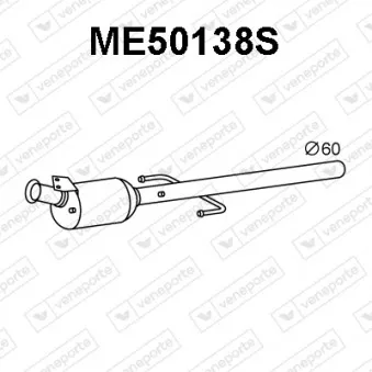 Filtre à particules / à suie, échappement VENEPORTE ME50138S