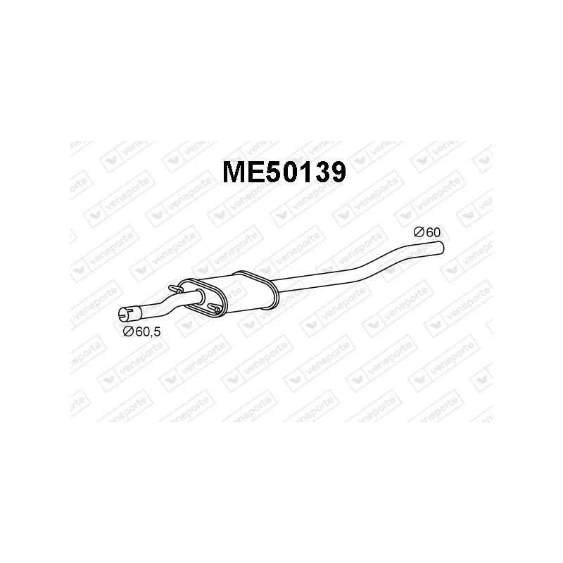 Silencieux avant VENEPORTE ME50139