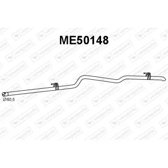 Tuyau d'échappement VENEPORTE ME50148