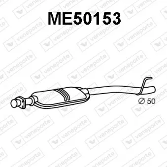 Silencieux central VENEPORTE ME50153