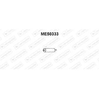 Silencieux arrière VENEPORTE ME50333