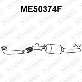 Filtre à particules / à suie, échappement VENEPORTE ME50374F